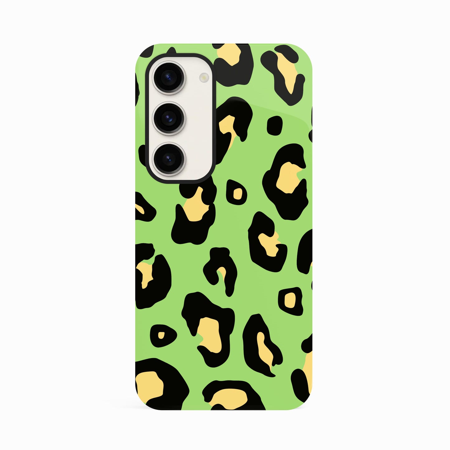 Green and Yellow Leopard Print Case Samsung Galaxy S23 Phone Case