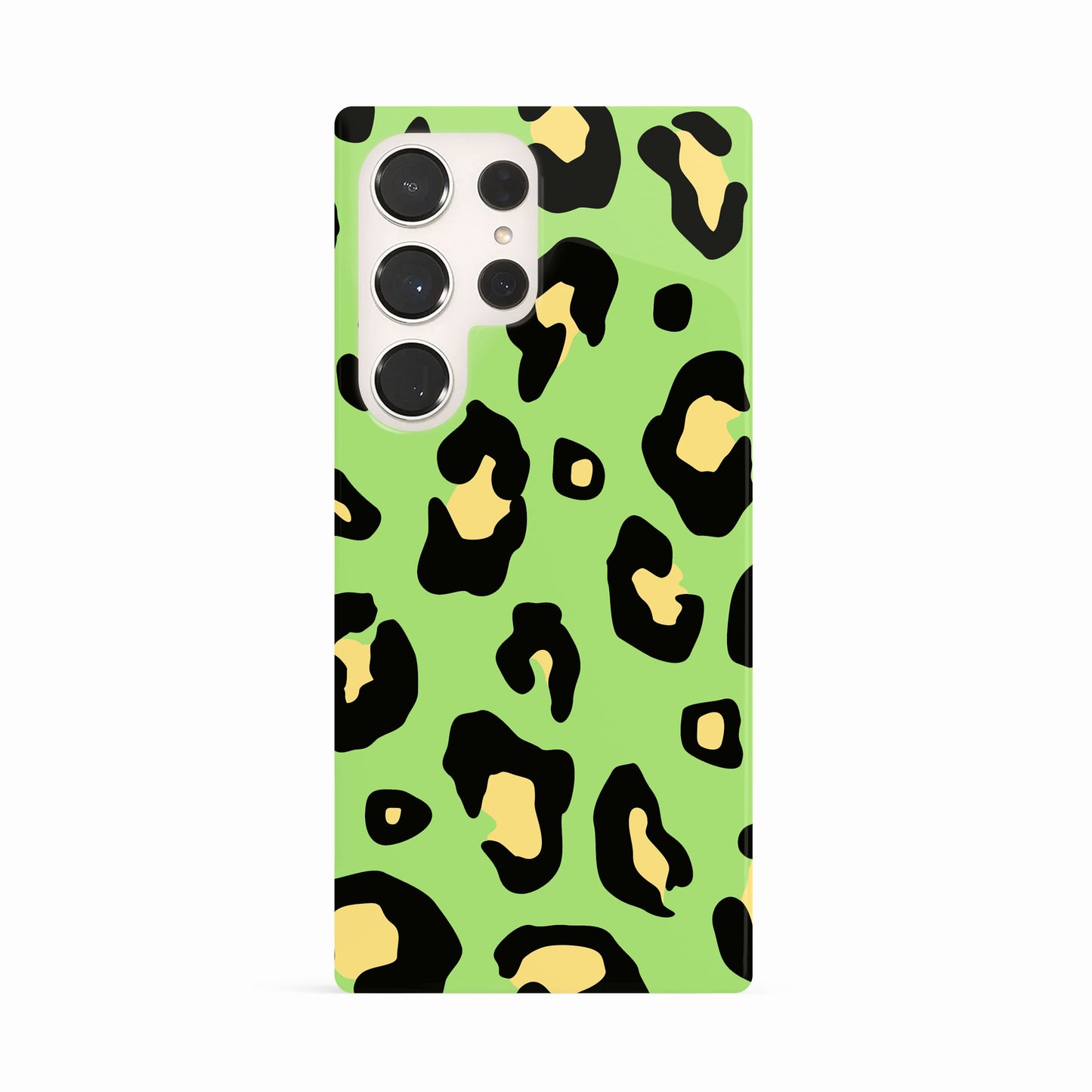 Green and Yellow Leopard Print Case Samsung Galaxy S23 Ultra Phone Case