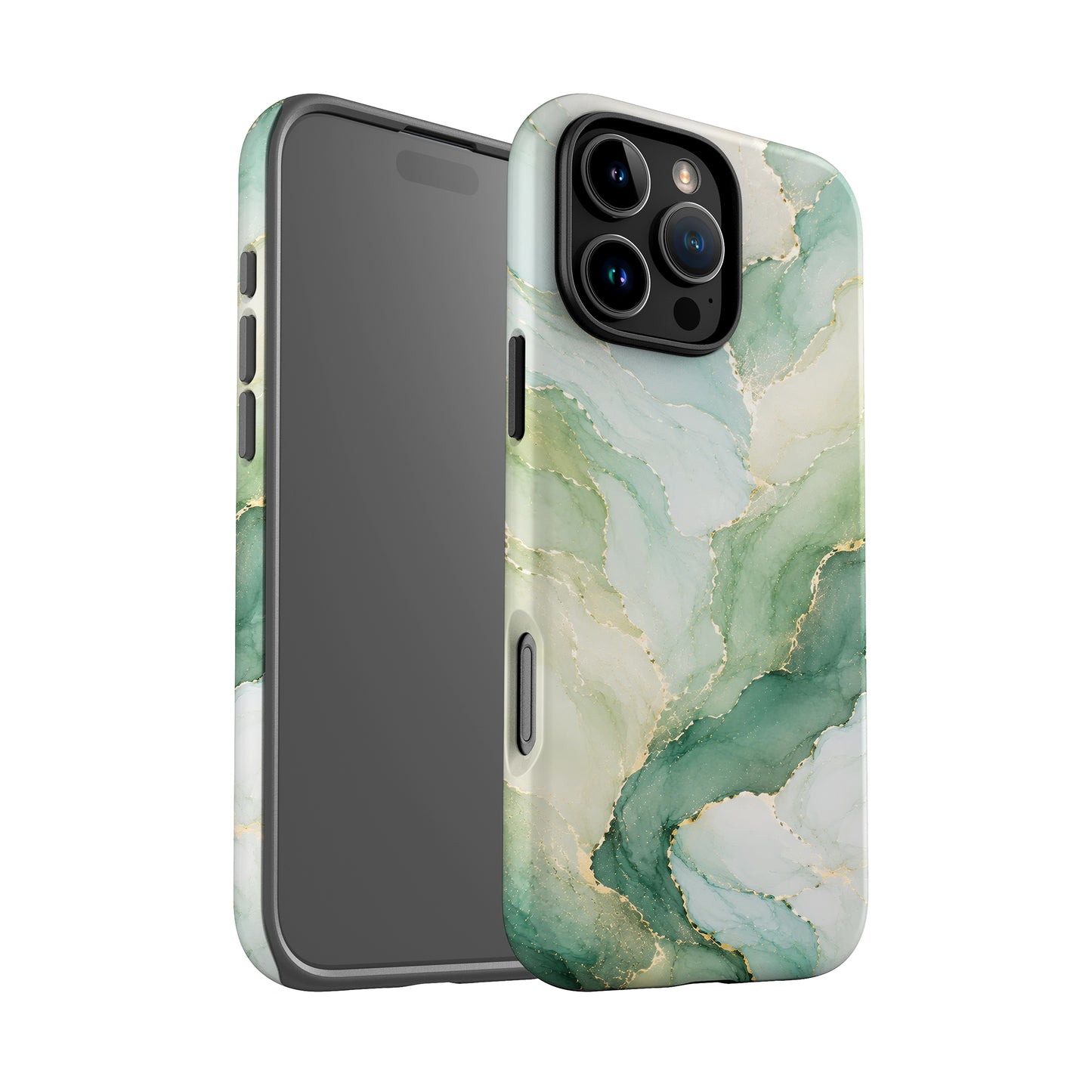 Personalised Green Marble Print Case