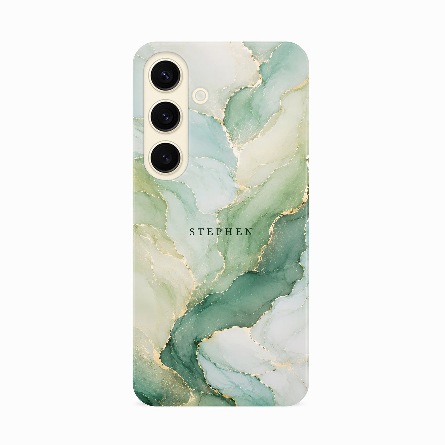 Personalised Green Marble Print Case