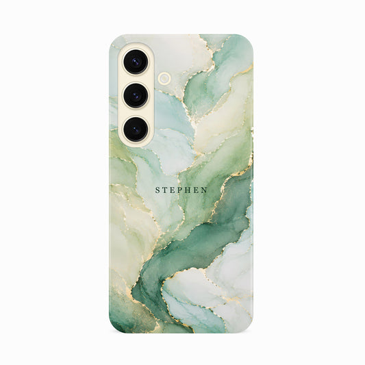 Personalised Green Marble Print Case Phone Case