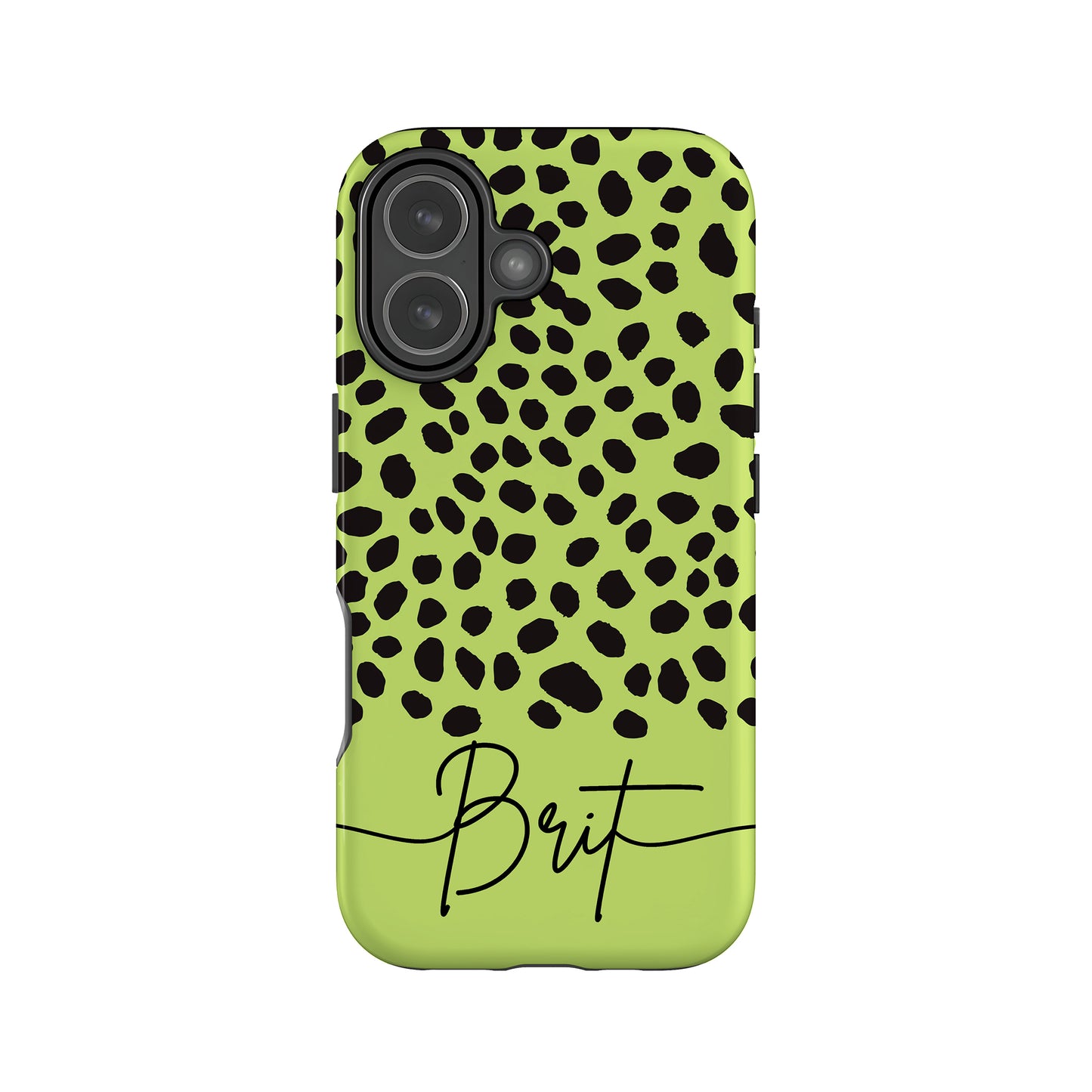 Personalised Green Cheetah Print Case
