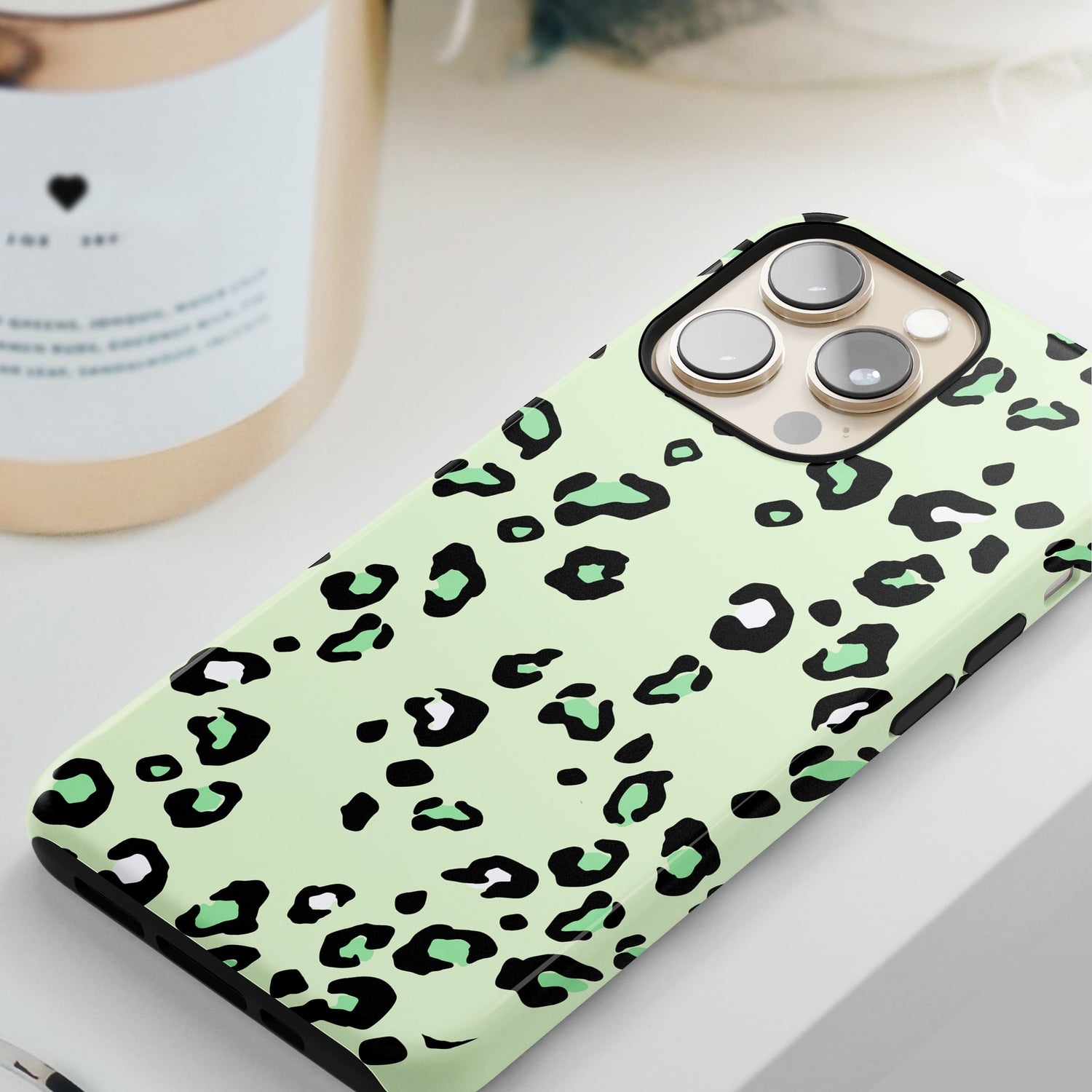 Lime Green Leopard Print Case  Phone Case