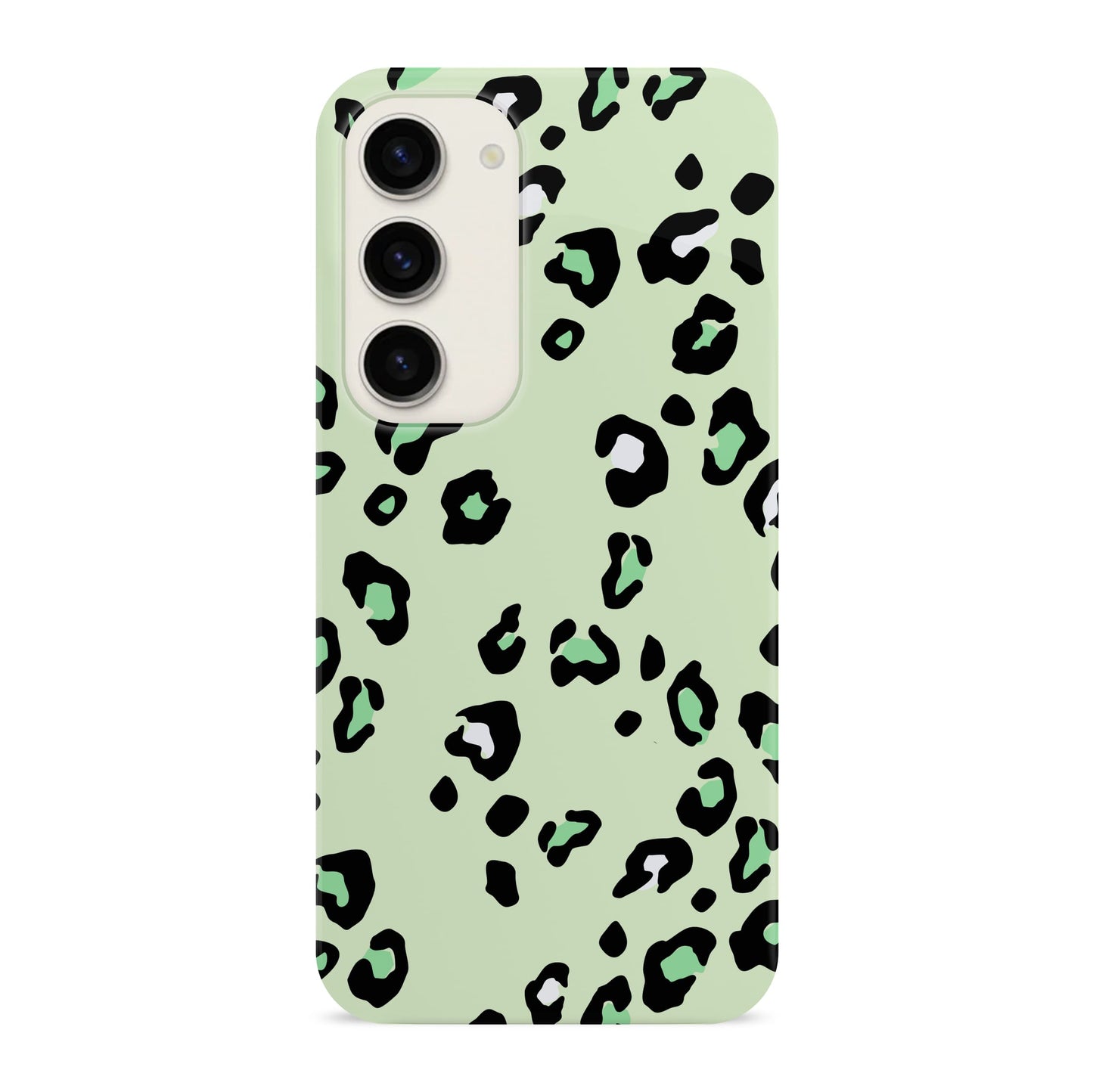 Lime Green Leopard Print Case Samsung Galaxy S23 Phone Case