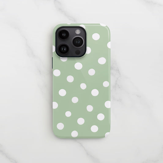 Muted Green Polka Dot Phone Case  Phone Case