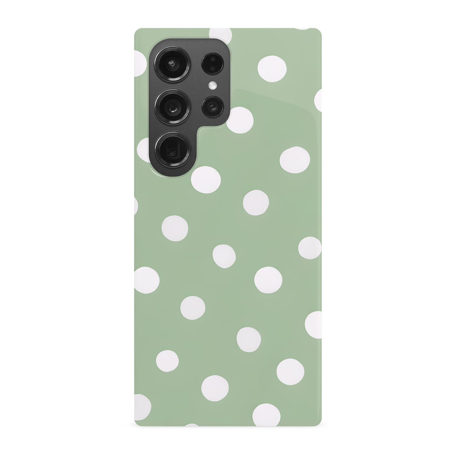 Muted Green Polka Dot Phone Case Samsung Galaxy S23 Ultra Phone Case