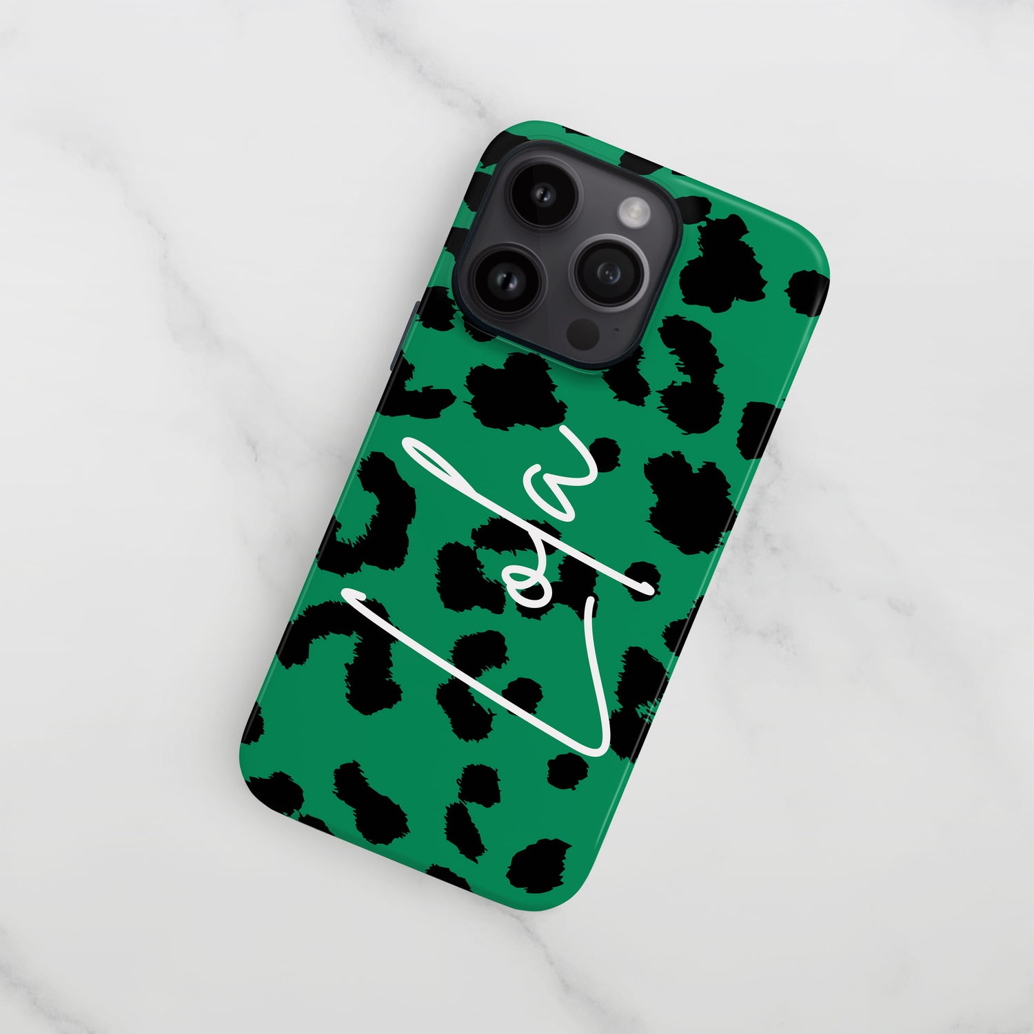 Green Custom Leopard Print Phone Case  Phone Case