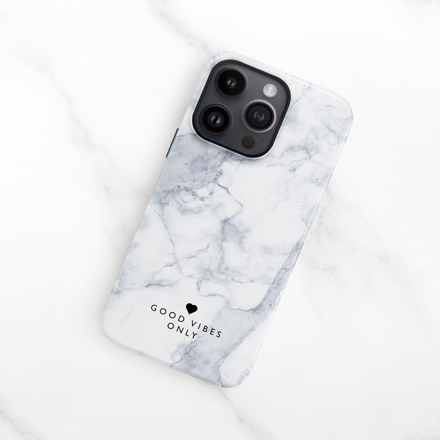 Personalised Text White Marble Phone Case Phone Case