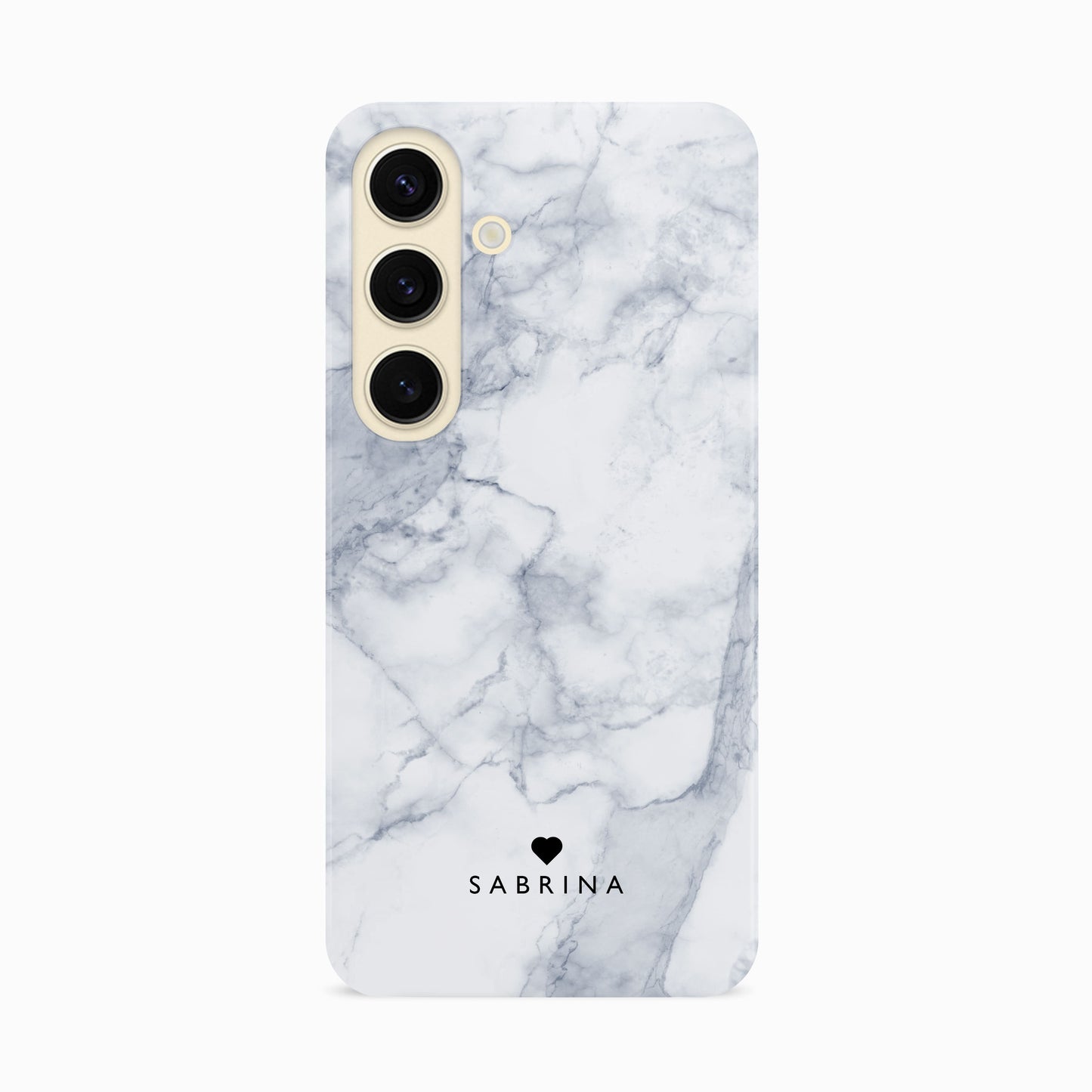 Personalised Text White Marble Phone Case Phone Case