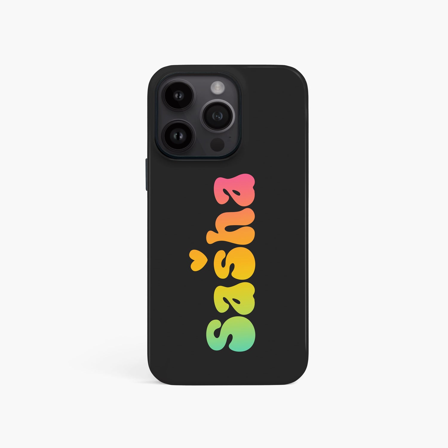 Rainbow Groovy Name Case iPhone 15 Phone Case