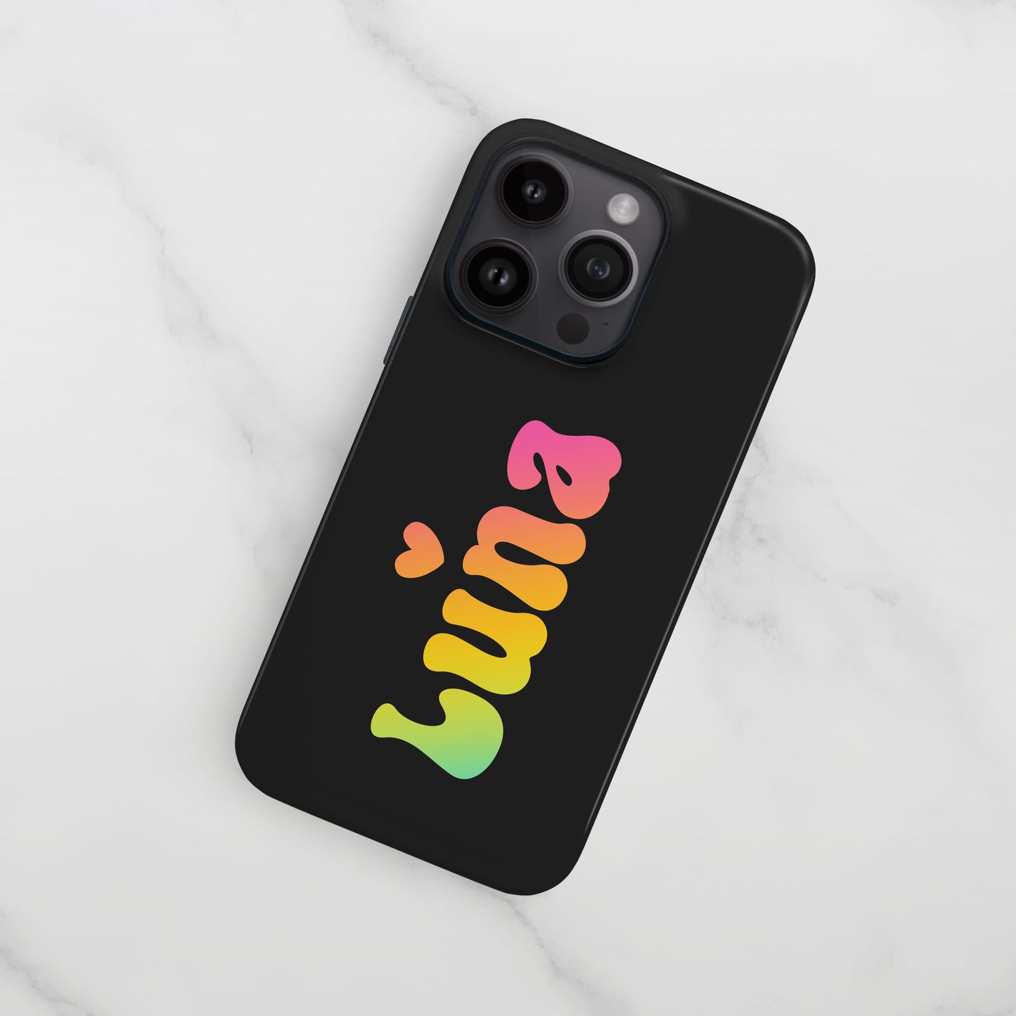 Rainbow Groovy Name Case  Phone Case