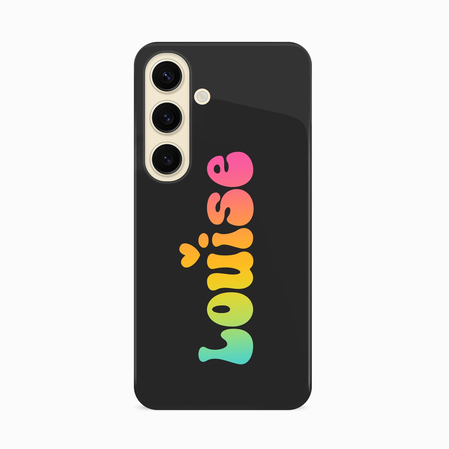 Rainbow Groovy Name Case Samsung Galaxy S24 Phone Case