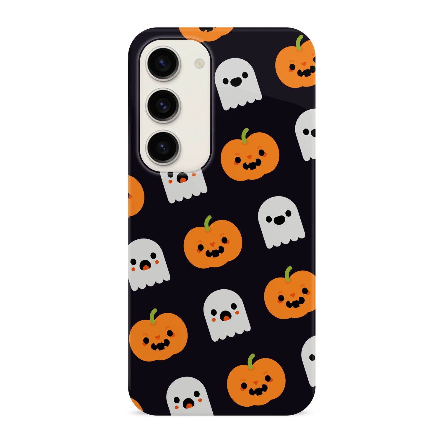 Halloween Ghost and Pumpkin Pattern Case Samsung Galaxy S23 Phone Case
