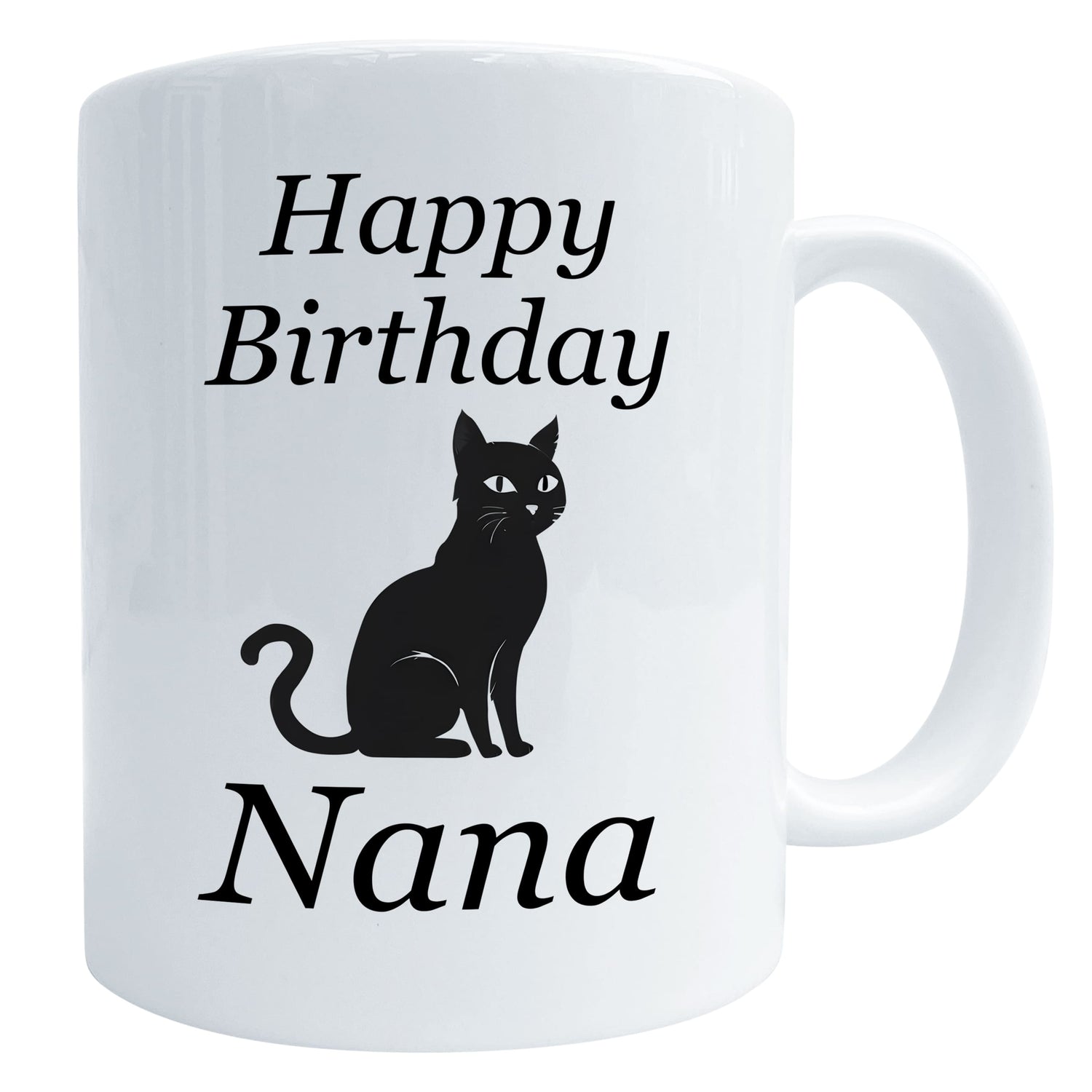 Happy Birthday Black Cat Mug Nana Mug