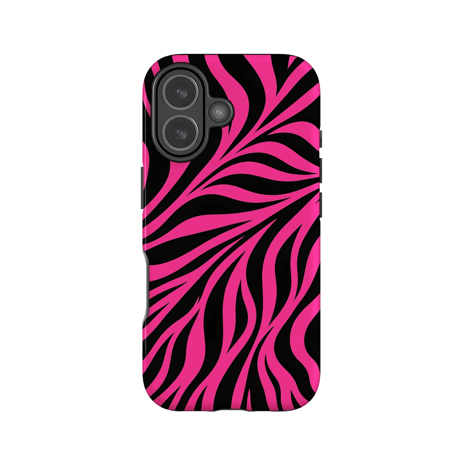 Hot Pink Zebra Print Case iPhone 17 Phone Case