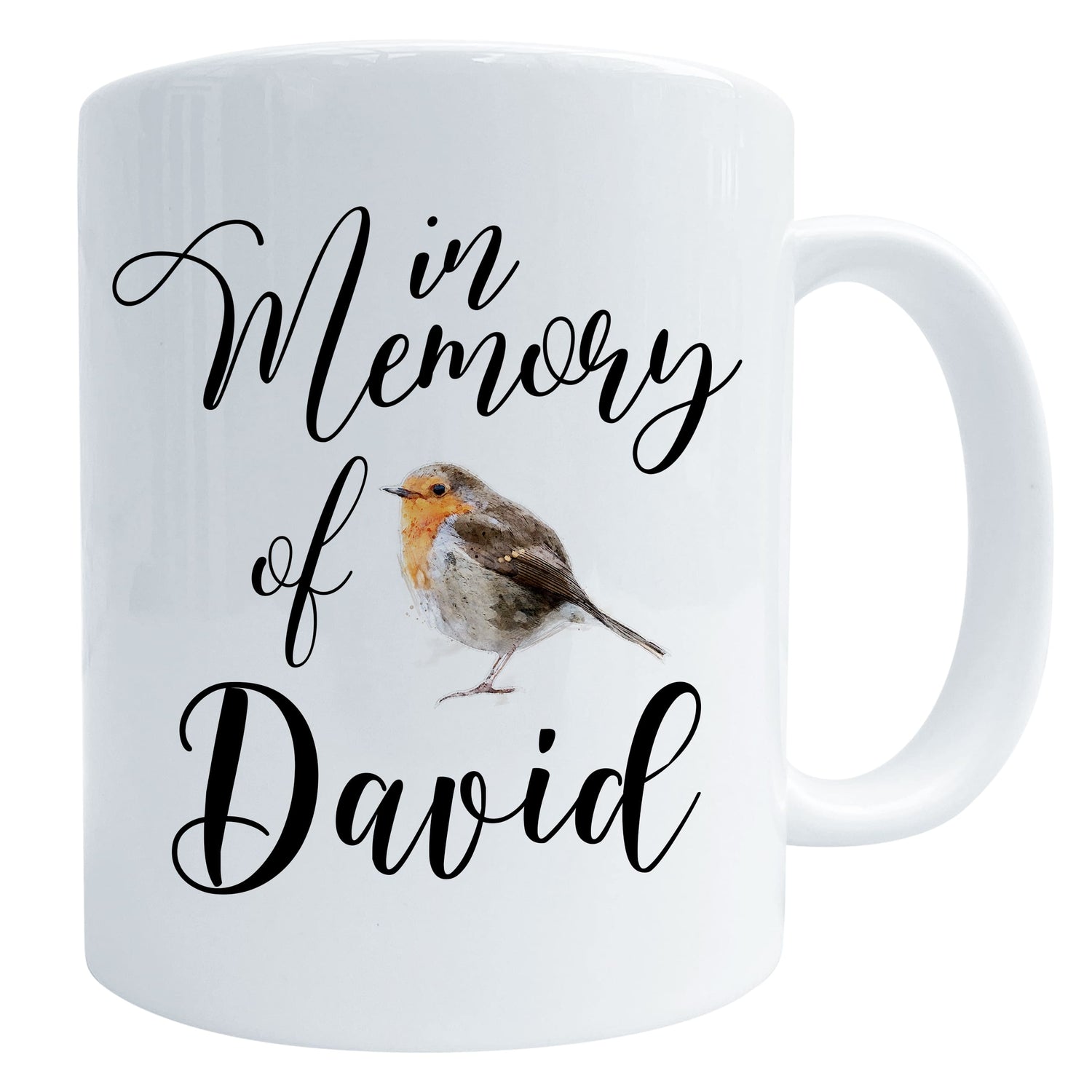 In Memory Bird Art Remembrance Gift Mug Robin Mug