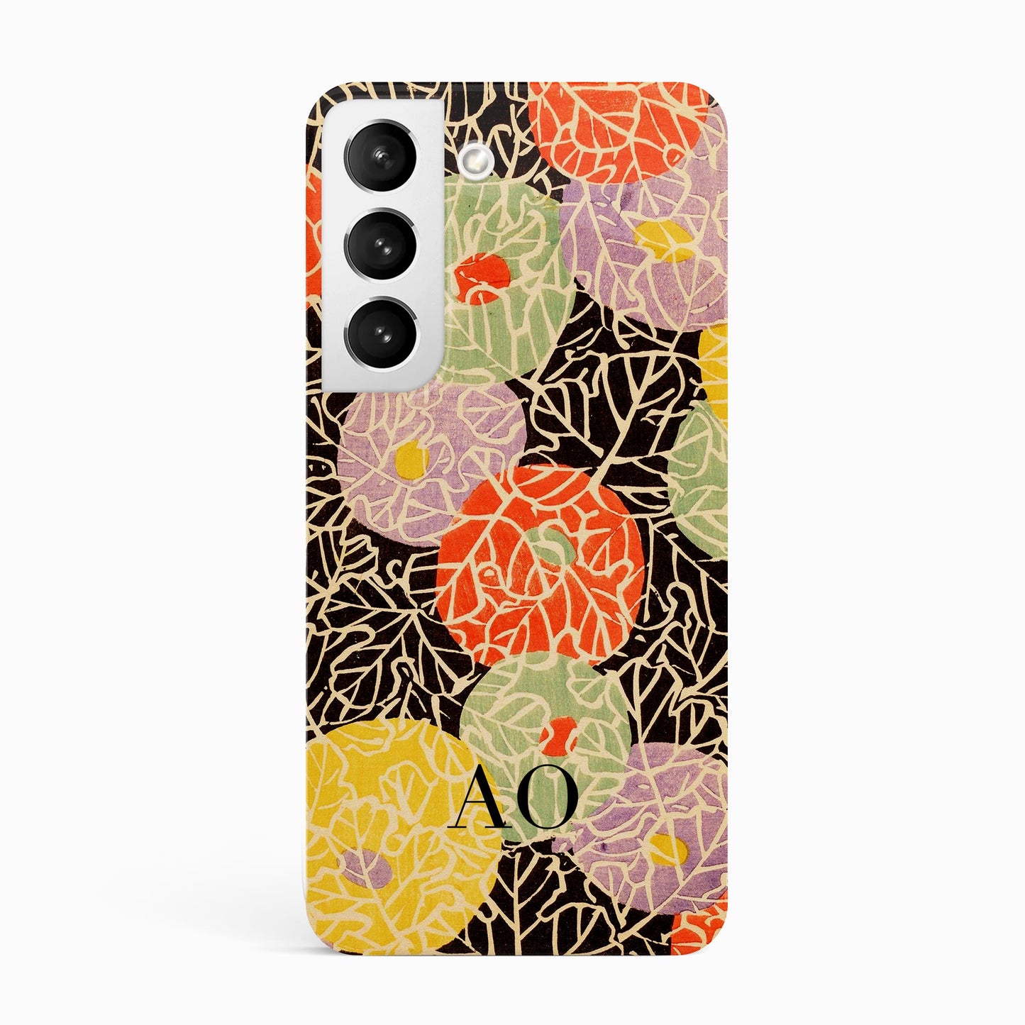 Japanese Floral Kimono Print Case Samsung Galaxy S23 Phone Case