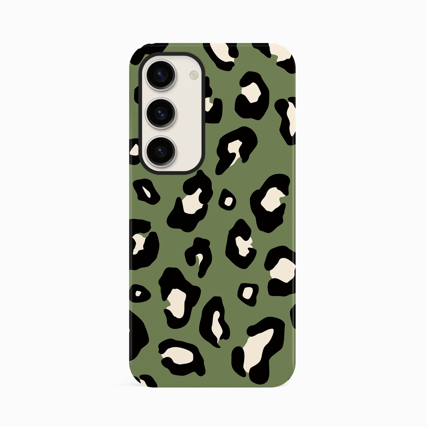 Khaki Leopard Print Animal Spots Pattern Phone Case Samsung Galaxy S23 Phone Case