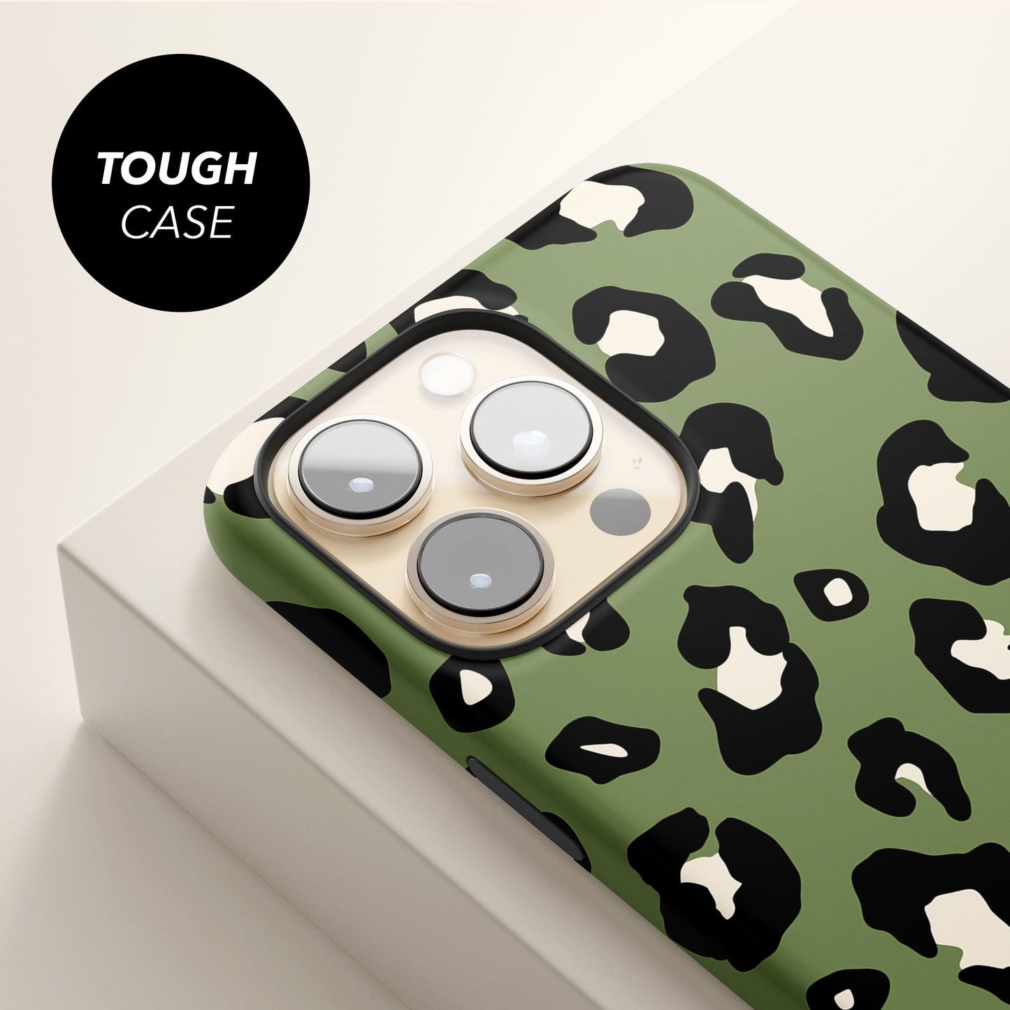 Khaki Leopard Print Animal Spots Pattern Phone Case  Phone Case