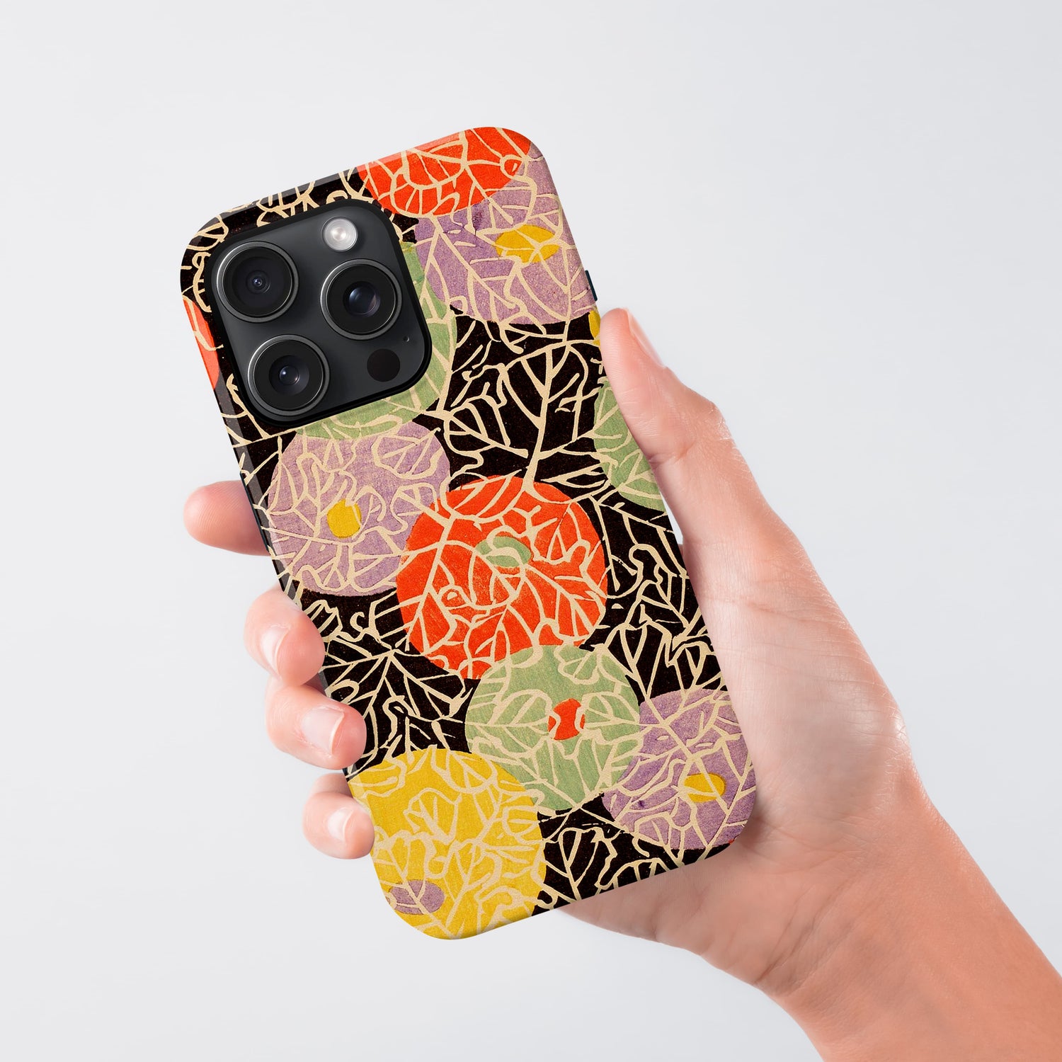 Japanese Floral Kimono Print Case Phone Case