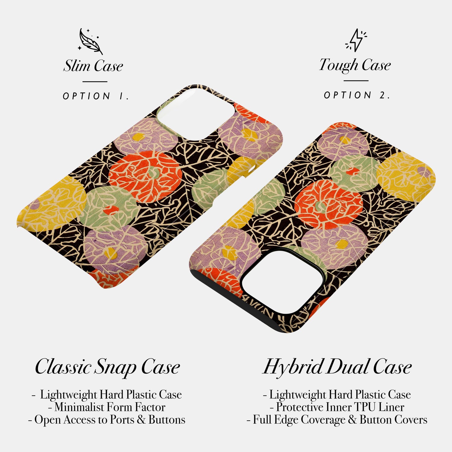 Japanese Floral Kimono Print Case Phone Case