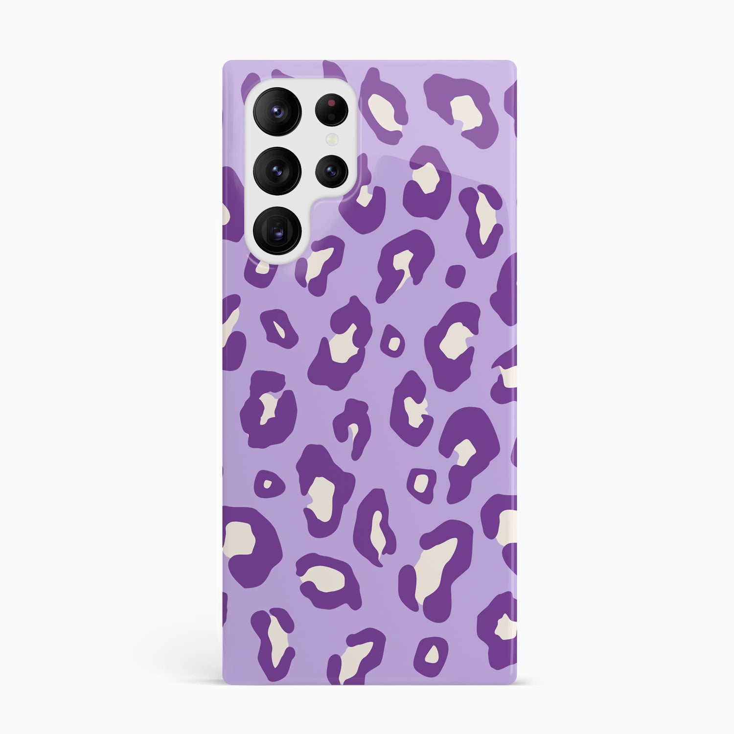 Light Purple Leopard Print Case Samsung Galaxy S23 Ultra Phone Case