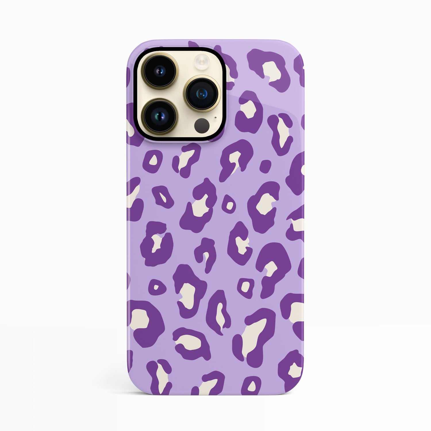 Light Purple Leopard Print Case iPhone 14 Phone Case