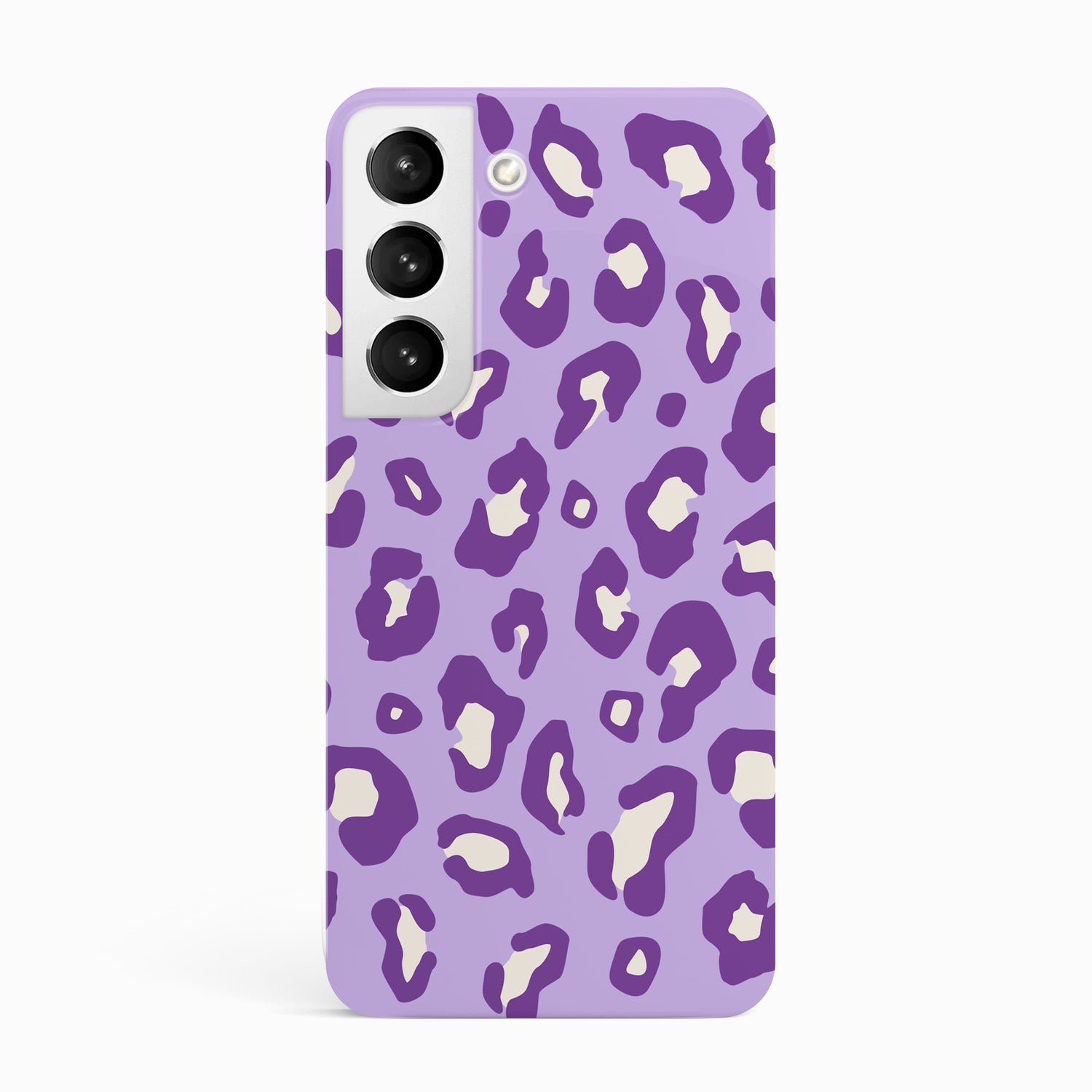 Light Purple Leopard Print Case Samsung Galaxy S23 Phone Case