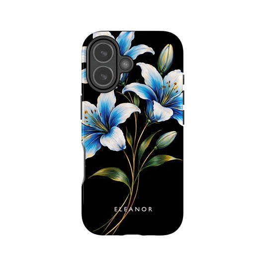 Custom Blue Lili Floral Print Case iPhone 17 Phone Case