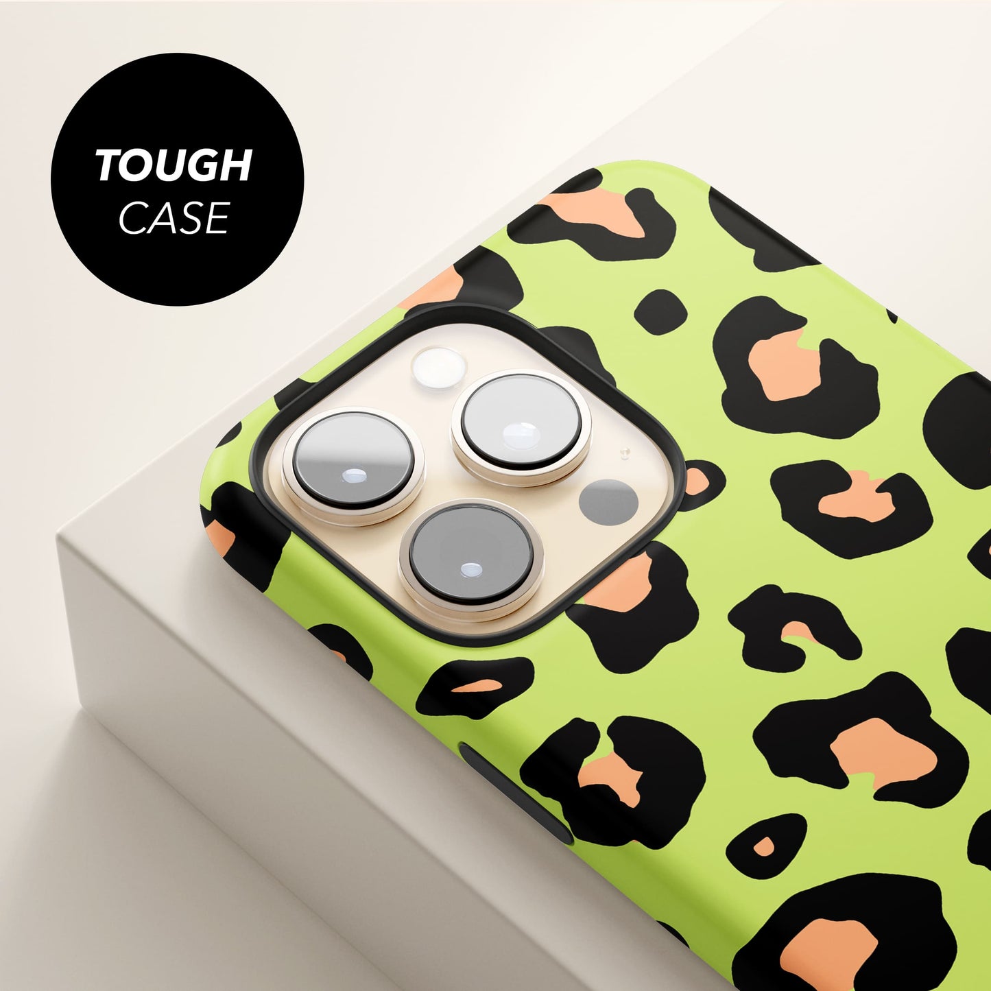 Personalised Green & Orange Leopard Print Case  Phone Case