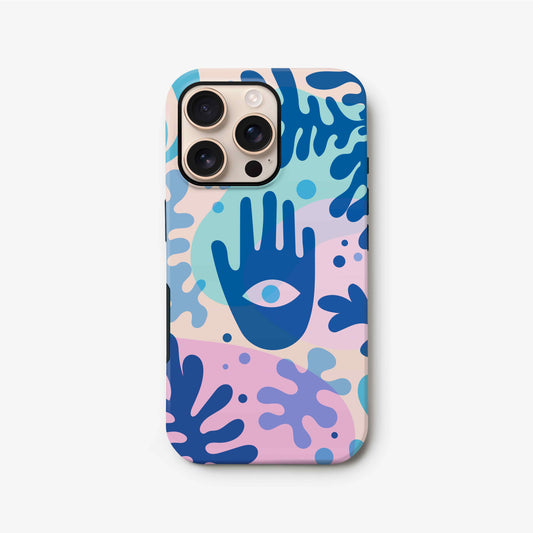 Lucky Evil Eye Print Phone Case iPhone 16 Phone Case