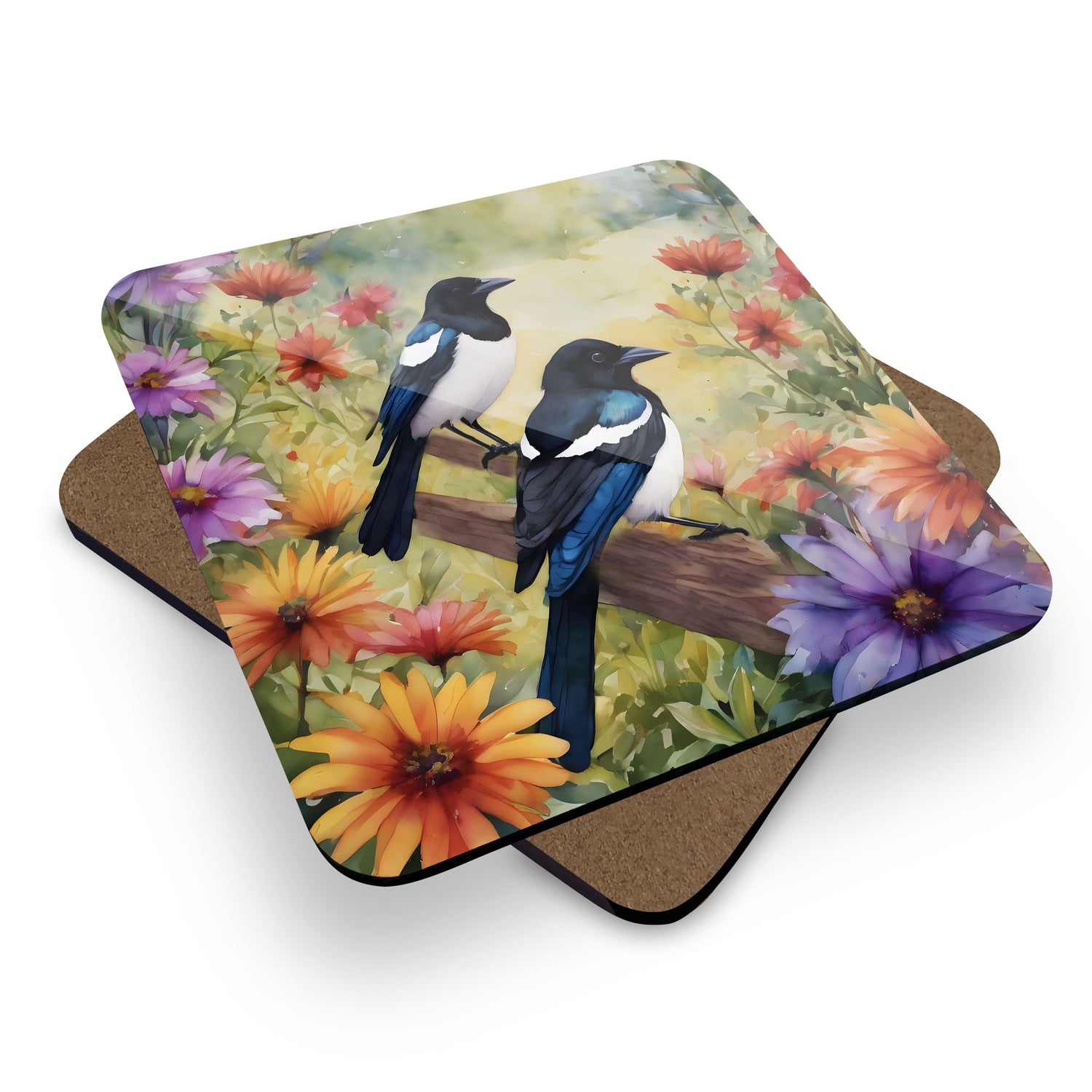 Personalised Bird Art Coaster Gift  Coaster