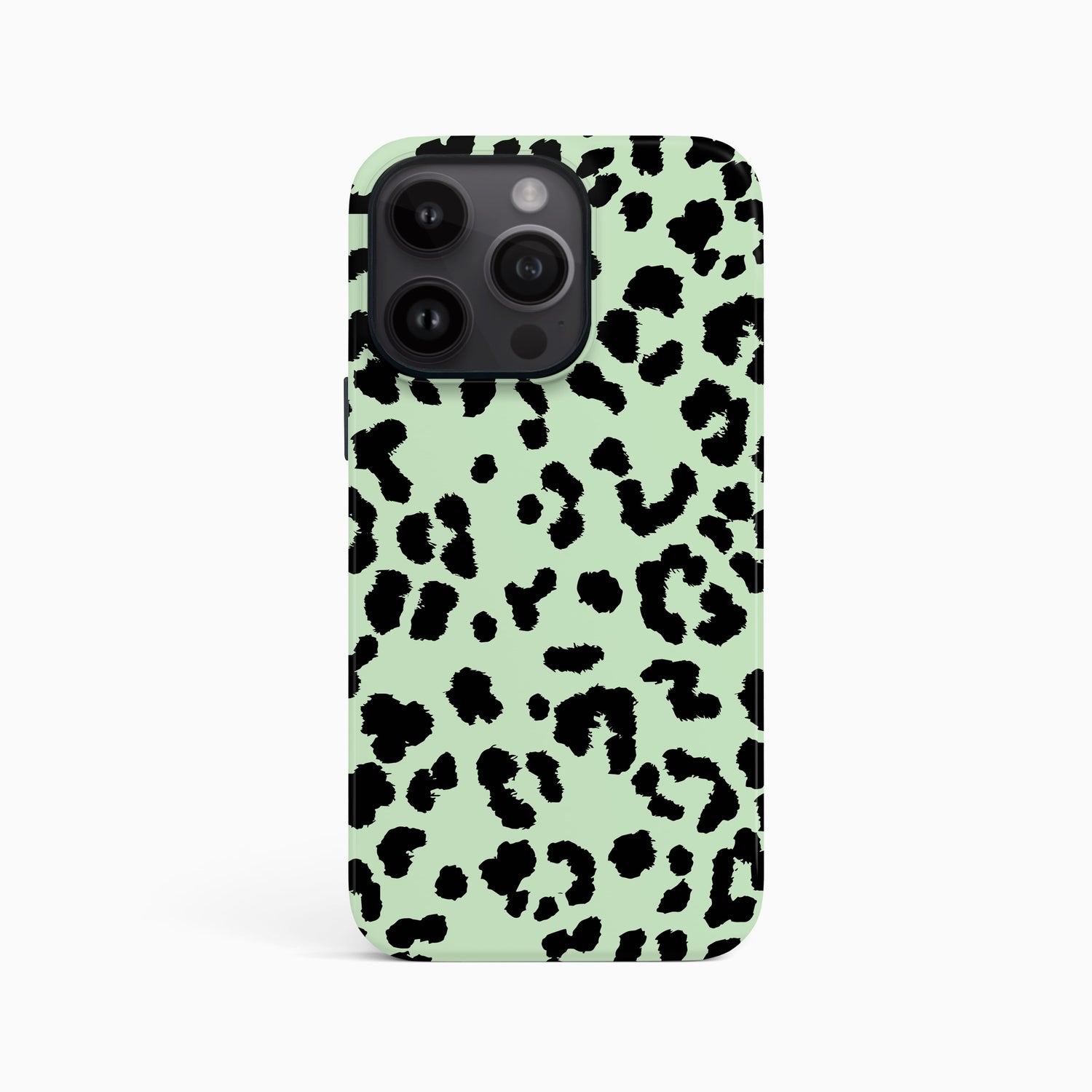 Mint Green Leopard Print Case iPhone 16 Phone Case
