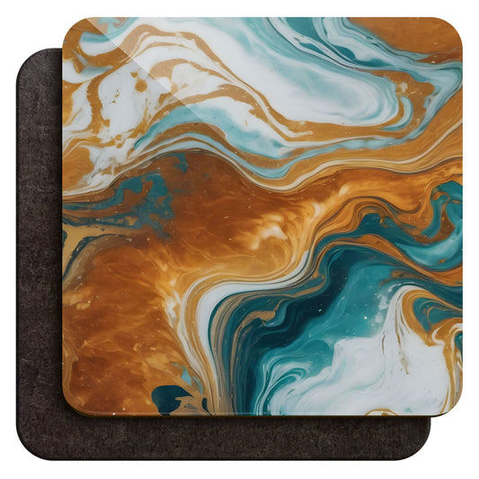 Coffee Marble 4 x Coaster Set Mocha Marble Coaster