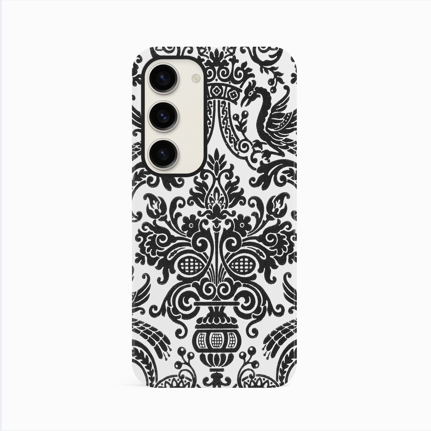 Personalised Black & White Damask Toile Case Phone Case