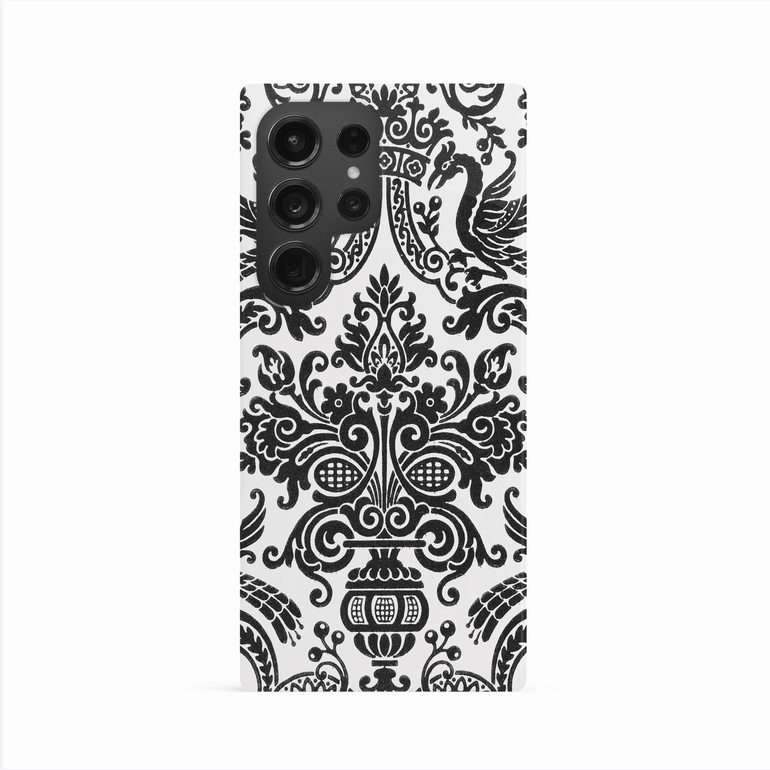 Personalised Black & White Damask Toile Case Phone Case