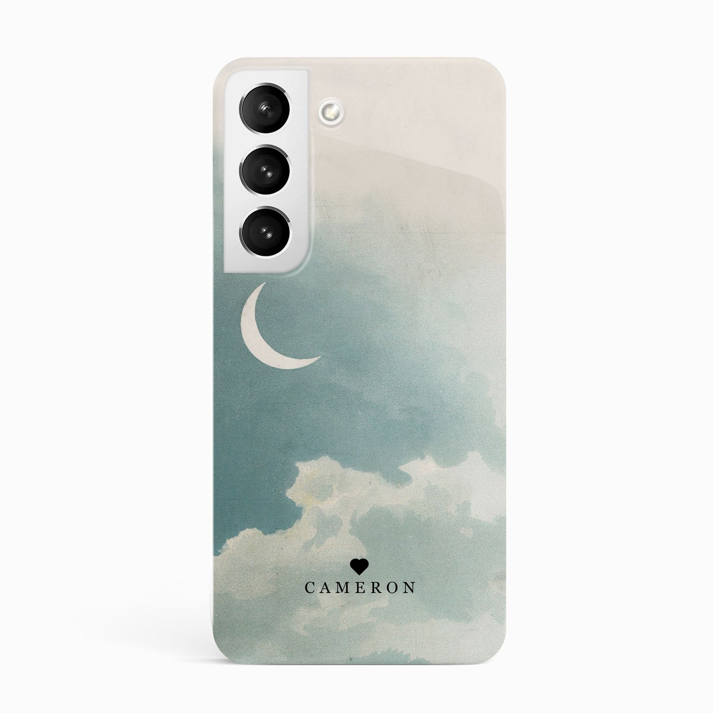 Moon and Sky Vintage Print Personalised Case Samsung Galaxy S23 Phone Case