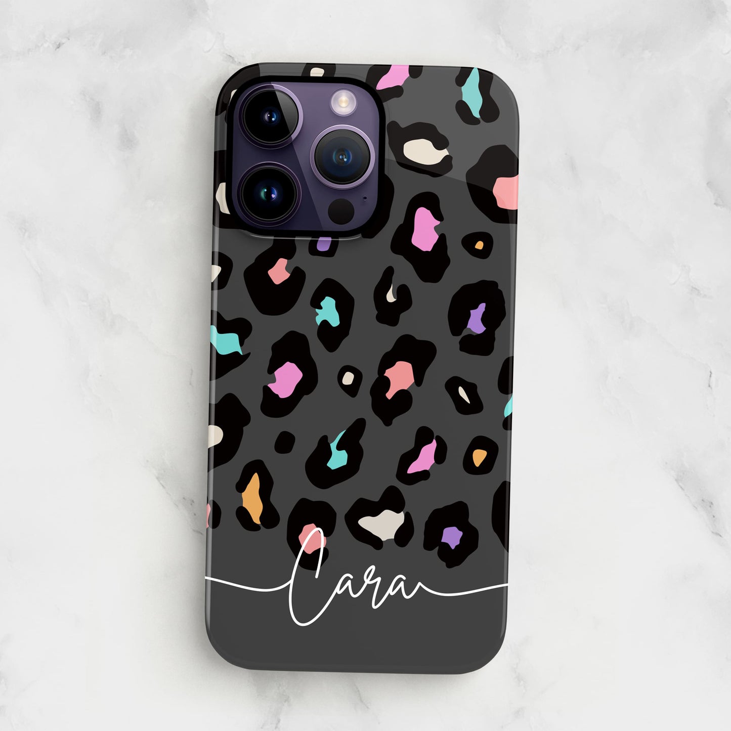 Rainbow Grey Leopard Spots Pattern Case  Phone Case