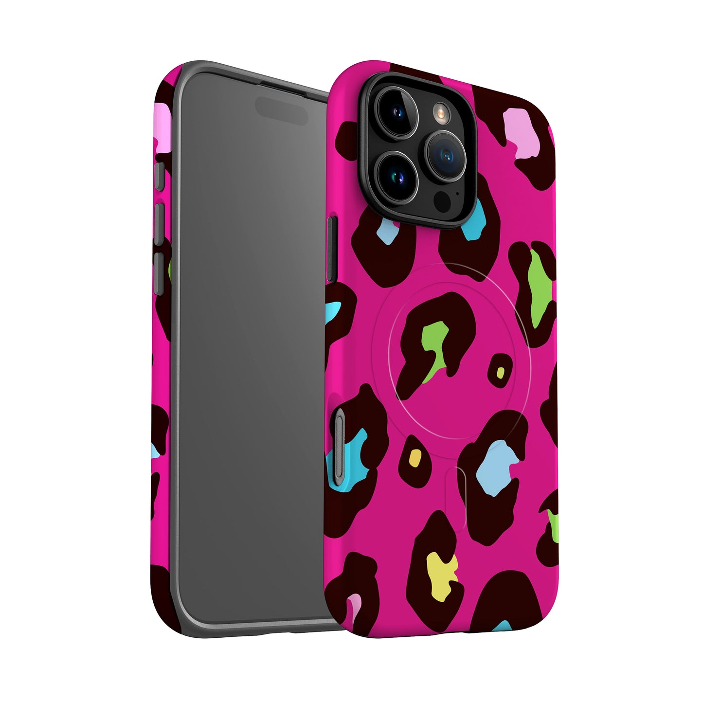 Multicolour Pink Leopard Print Magsafe Case