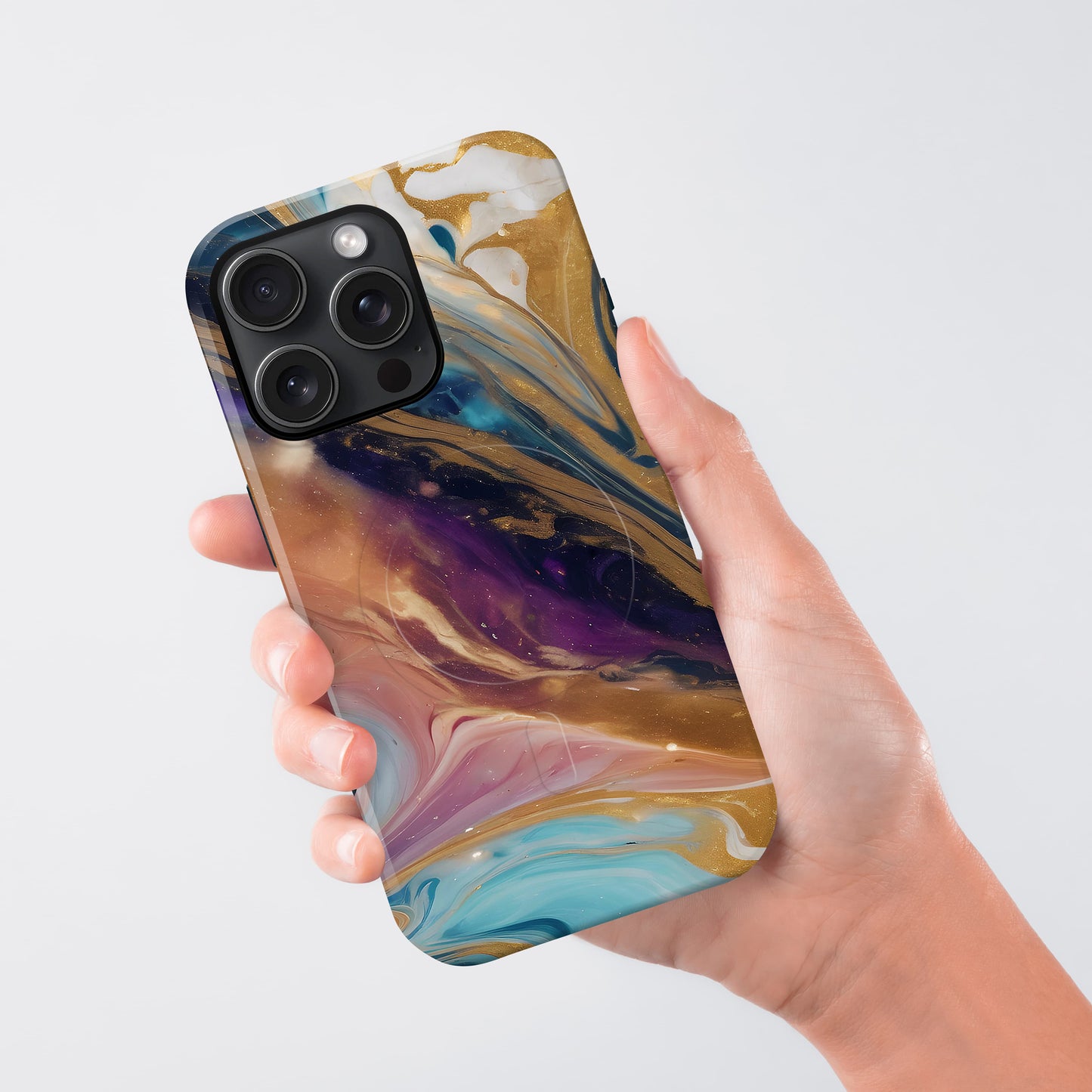 Gold Rainbow Marble Magsafe Case