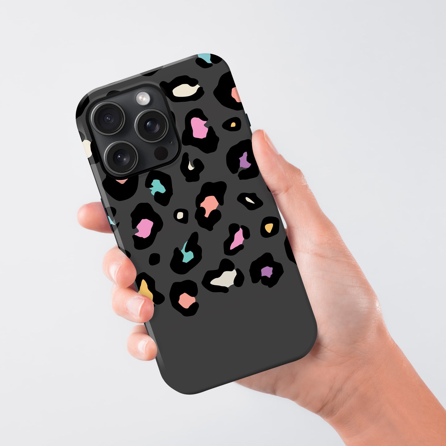 Rainbow Grey Leopard Spots Pattern Case Phone Case