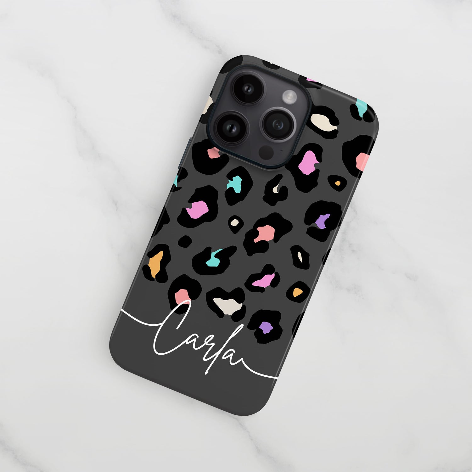 Rainbow Grey Leopard Spots Pattern Case  Phone Case