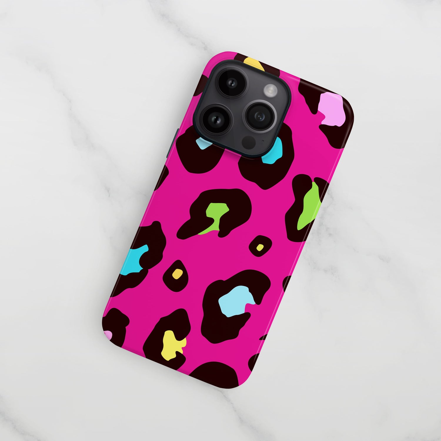 Multicolour Pink Leopard Skin Phone Case  Phone Case