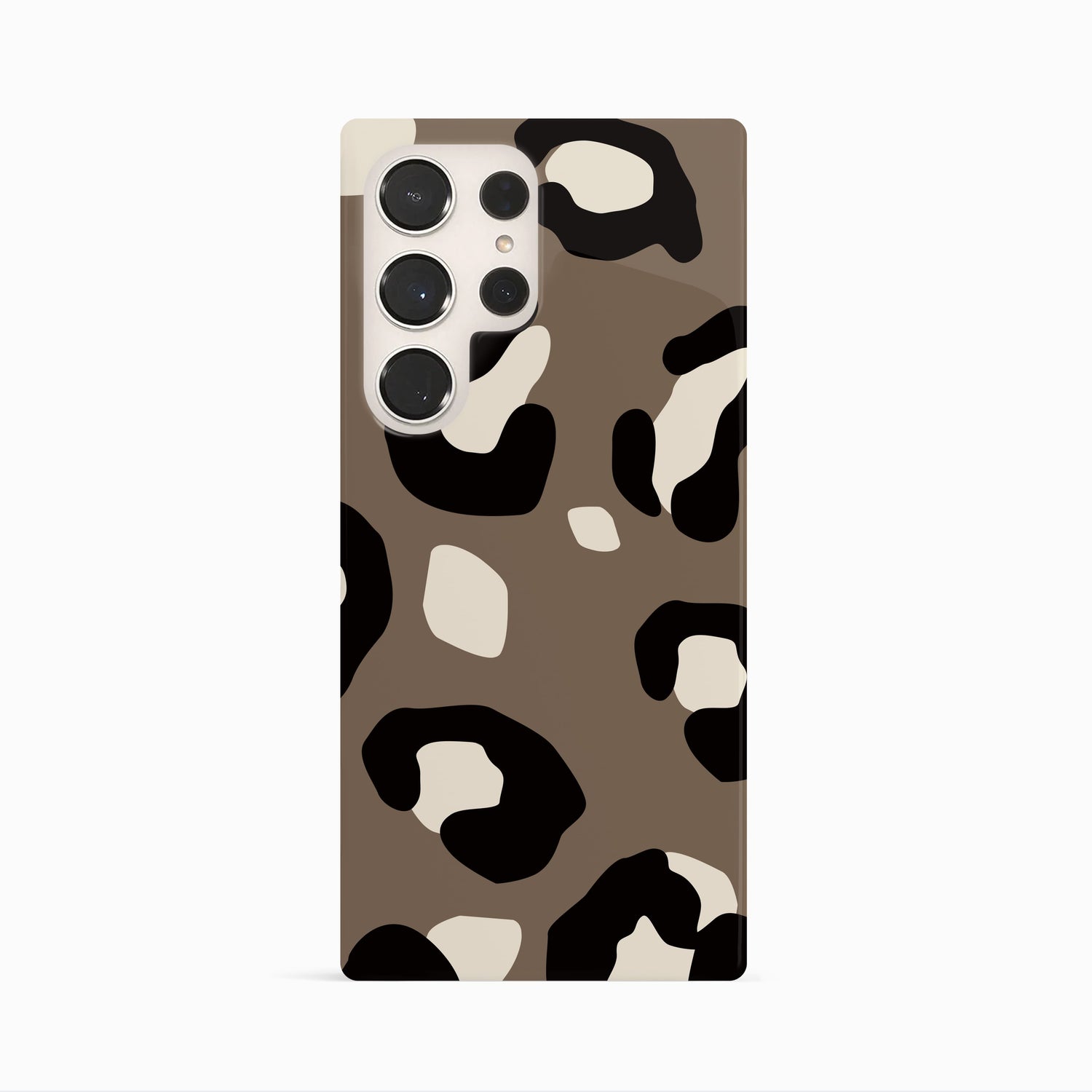 Muted Brown Leopard Print Phone Case Samsung Galaxy S23 Ultra Phone Case