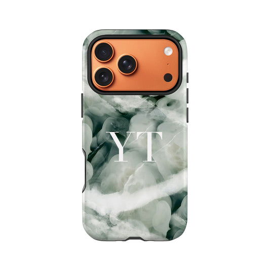 Muted Teal Green Marble Phone Case iPhone 17 Pro Phone Case