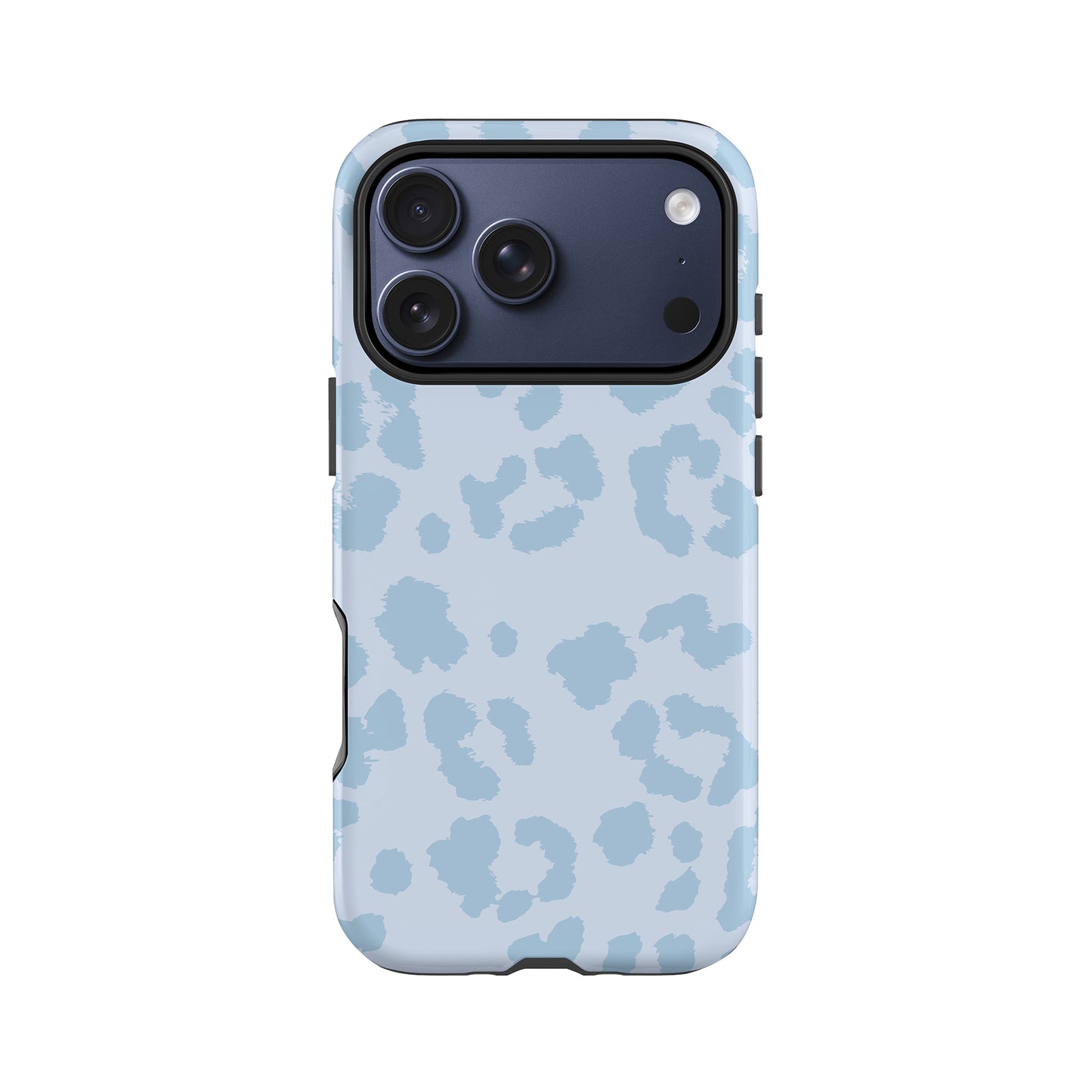 Muted Light Blue Leopard Print Case iPhone 17 Pro Phone Case