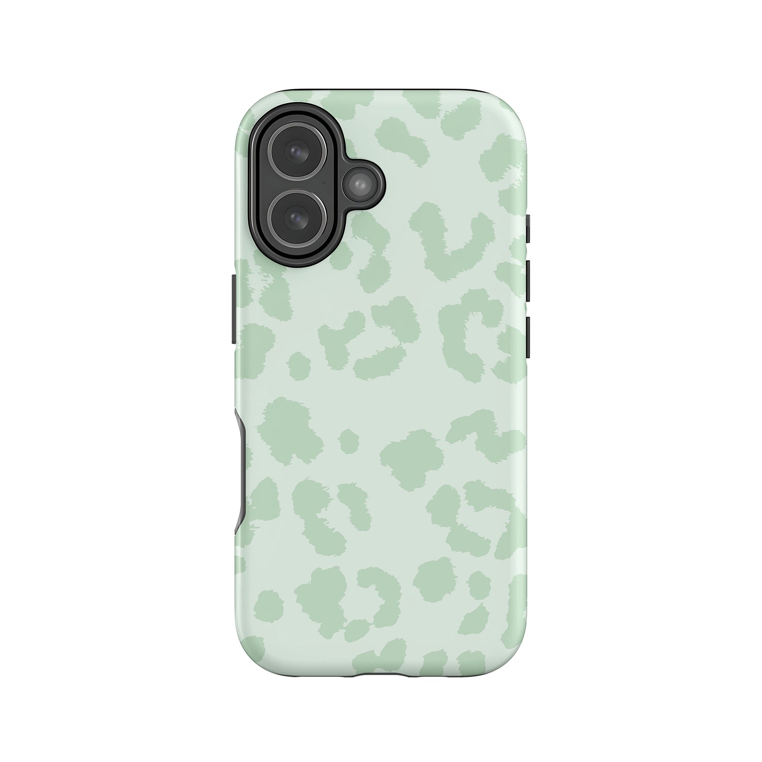 Muted Light Green Leopard Print Case iPhone 17 Phone Case