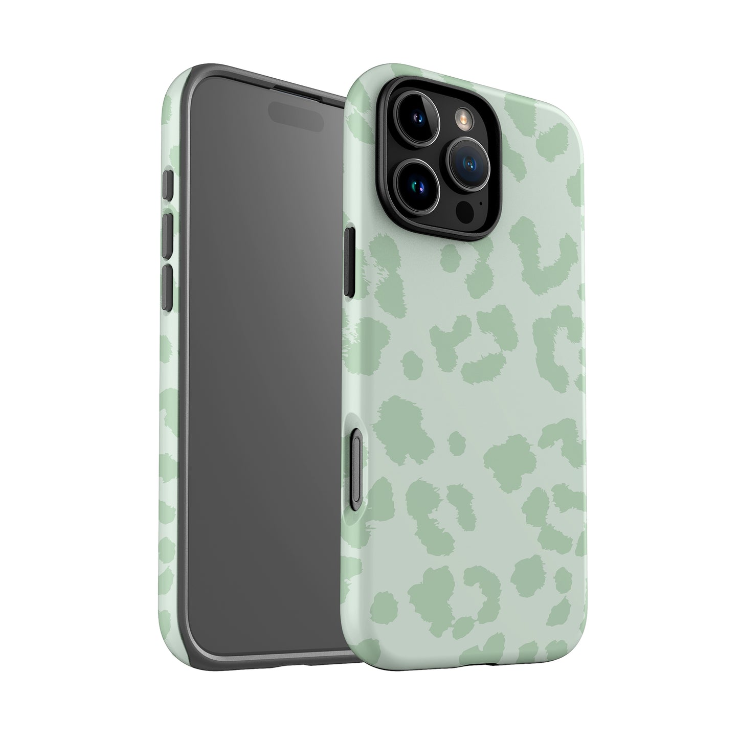 Muted Light Green Leopard Print Case Phone Case