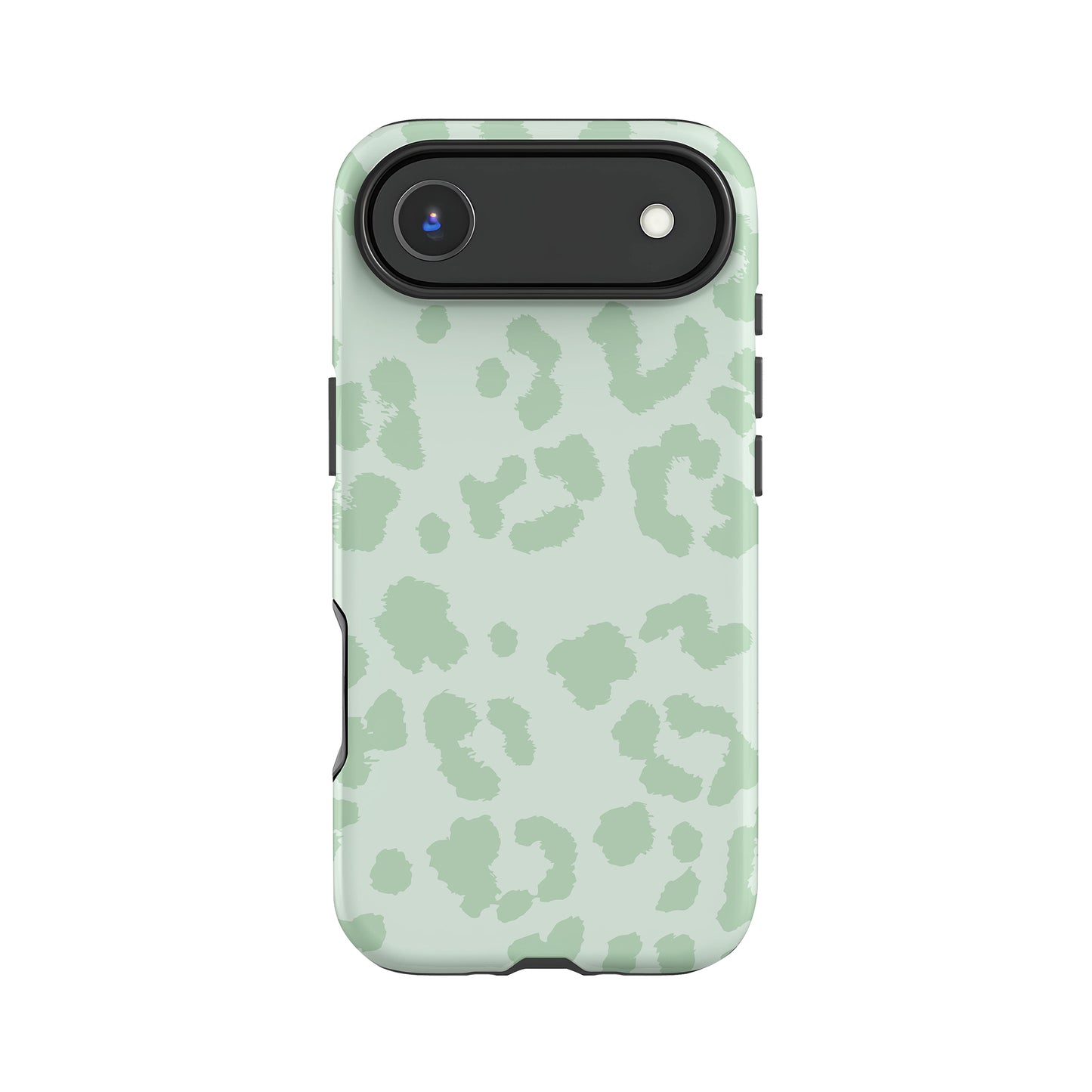Muted Light Green Leopard Print Case iPhone 17 Air Phone Case