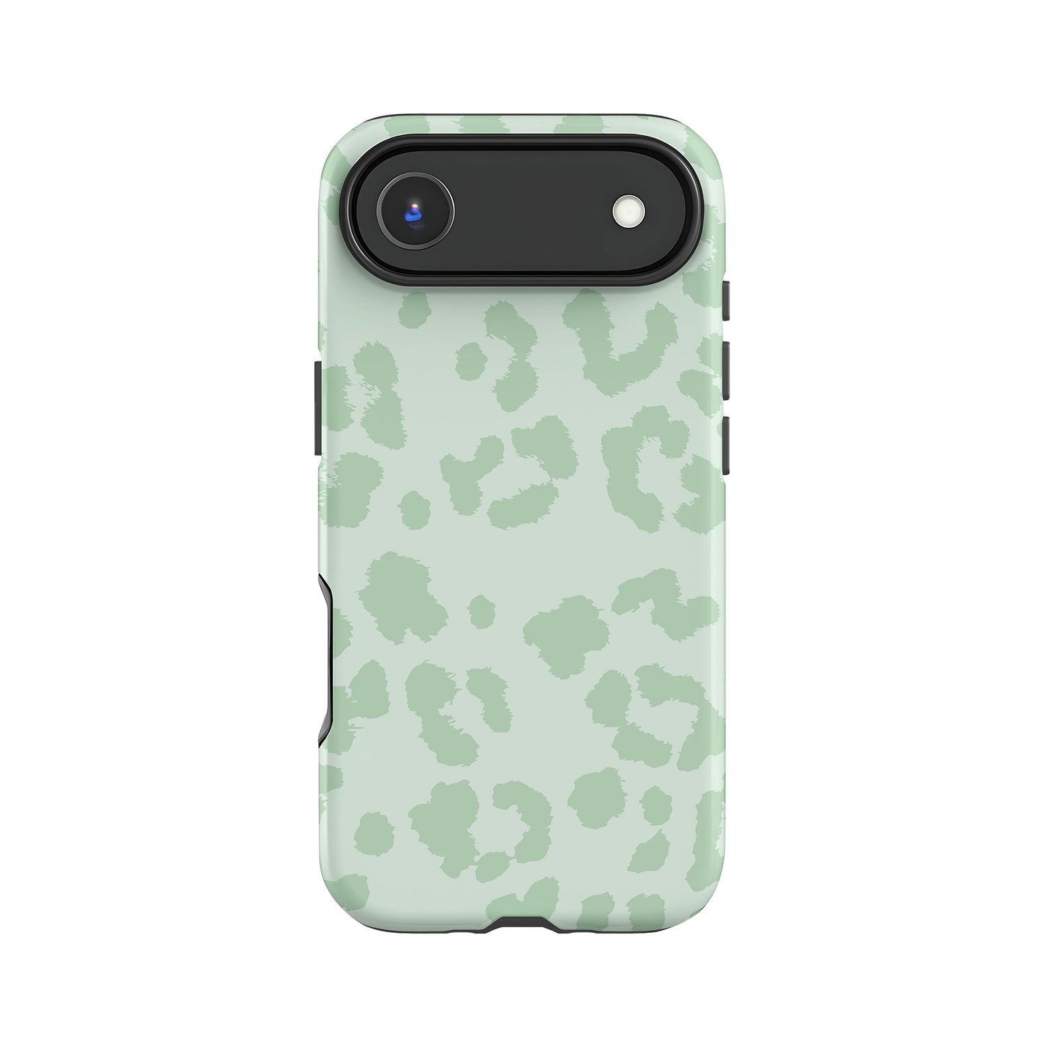 Muted Light Green Leopard Print Case iPhone 17 Air Phone Case